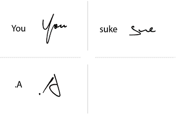 Yousuke.Aのサインの構成要素