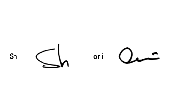 Shoriのサインの構成要素