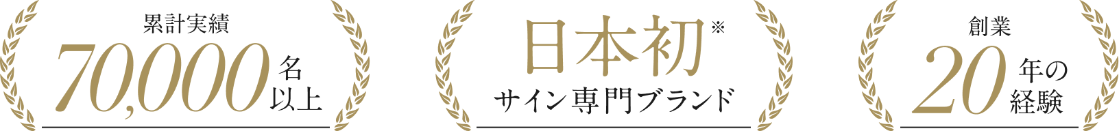 サインデザイン累計実績