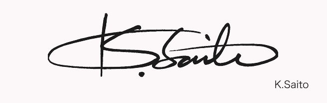 K.Saitoのサインデザイン