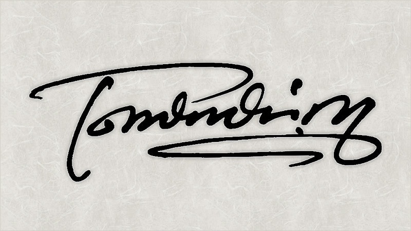 Tomonori.Mのサインデザイン例（PC表示用）