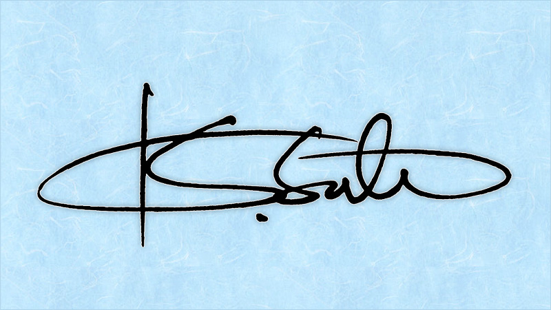 K.Satoのサインデザイン例（PC表示用）